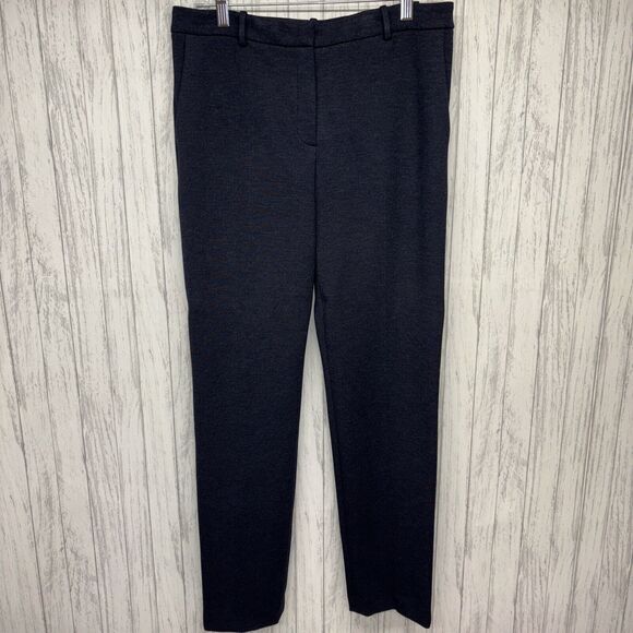 Womens Size 8 Theory Double Knit Jersey Pants Blue EUC - Picture 3 of 6